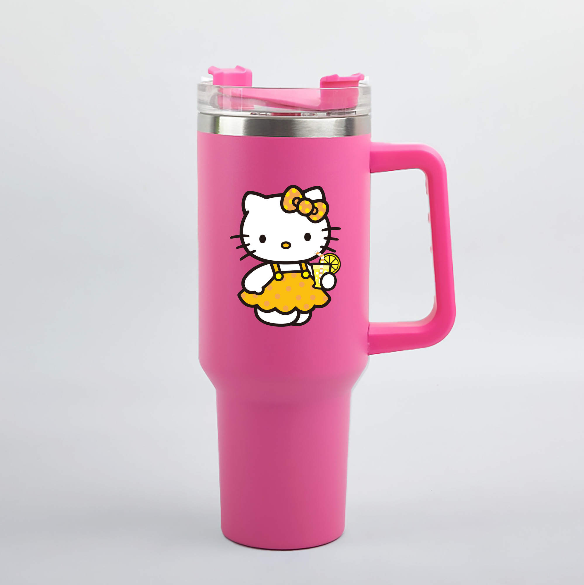 （画像用） Hello Kitty ハローキティ 1200mL車用タンブラー（カラープリント）